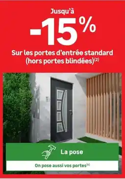 Leroy Merlin portes d'entrée standard offre