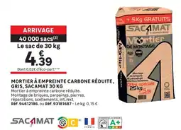 Leroy Merlin SACAMAT Mortier de montage offre