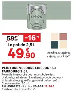 Leroy Merlin LIBÉRON PEINTURE VELOURS offre
