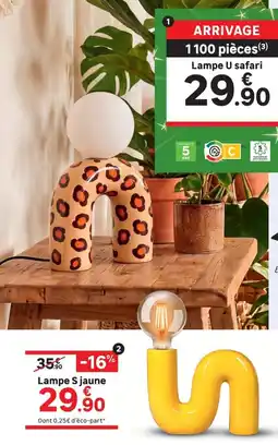 Leroy Merlin Lampe U safari offre