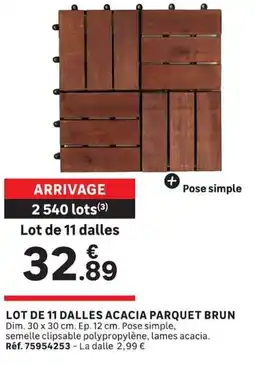 Leroy Merlin ACACIA PARQUET BRUN offre