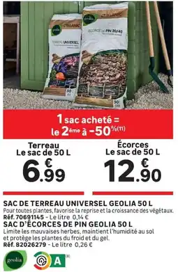 Leroy Merlin Geolia Terreau Universel offre