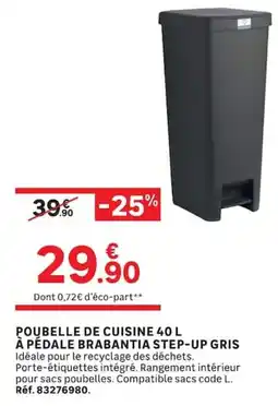 Leroy Merlin BRABANTIA Poubelle de cuisine offre