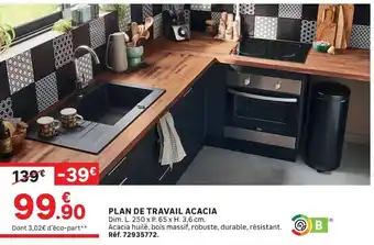 PLAN DE TRAVAIL ACACIA