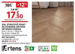 Leroy Merlin Artens SOL STRATIFIÉ POINT DE HONGRIE offre