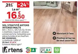 Leroy Merlin Artens SOL STRATIFIÉ INTENSO MALTE offre