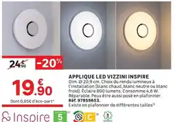 Leroy Merlin VIZZINI APPLIQUE LED offre
