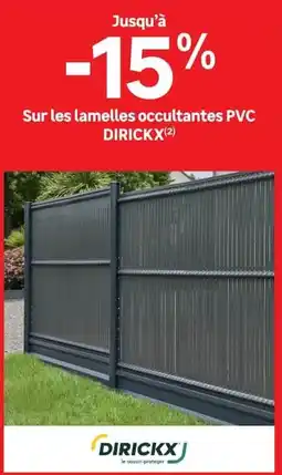 Leroy Merlin DIRICKX lamelles occultantes PVC offre