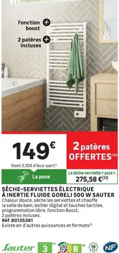 Leroy Merlin GORELI Sèche-serviettes électrique offre