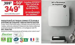 Leroy Merlin SyrTis Sauter Radiateur Électrique Connecté offre