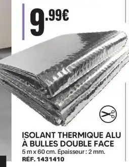 Shopix Isolant thermique alu a bulles double face offre