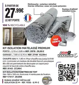 Shopix Kit isolation matelasse premium offre