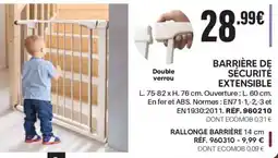 Shopix BARRIERE DE SECURITE EXTENSIBLE offre