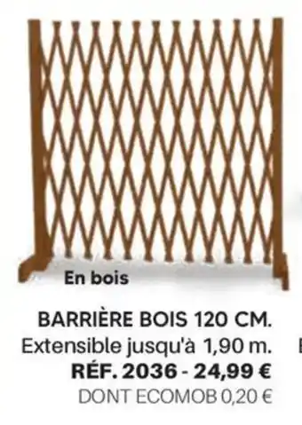 BARRIÈRE BOIS