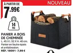 Shopix PANIER A BOIS DE CHEMINÉE offre