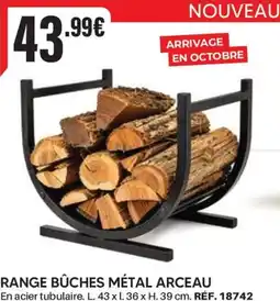Shopix RANGE BÛCHES MÉTAL ARCEAU offre