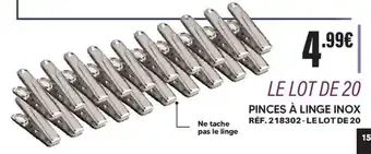 PINCES À LINGE INOX