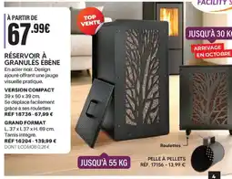 Shopix RÉSERVOIR À GRANULÉS ÉBÈNE offre