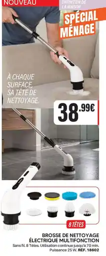 Shopix Brosse de nettoyage électrique multifonction offre