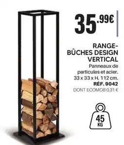 Shopix RANGE-BÛCHES DESIGN VERTICAL offre