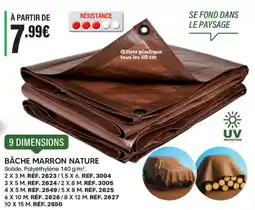 Shopix BÂCHE MARRON NATURE offre