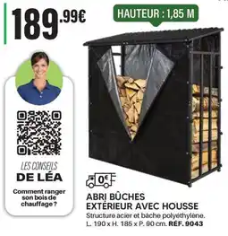 Shopix ABRI BÛCHES EXTERIEUR AVEC HOUSSE offre