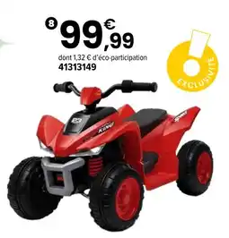 JouéClub Super quad xb-atv 12 v lithium rouge offre