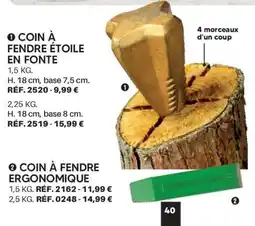 Shopix COIN À FENDRE ÉTOILE EN FONTE offre
