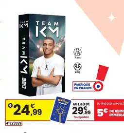JouéClub Team km offre