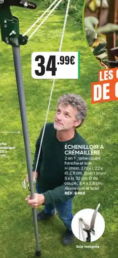 Shopix Échenilloir à crémaillère offre