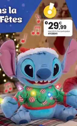 JouéClub Disney peluche noël lumineuse offre