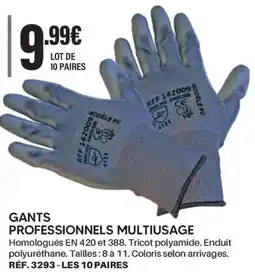 Shopix Gants professionnels multiusage offre