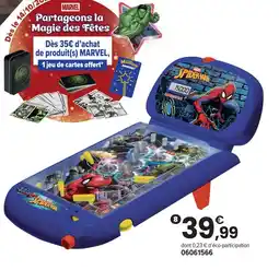JouéClub Marvel super flipper spider-man offre