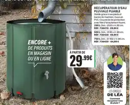 Shopix Récupérateur d'eau pluviale pliable offre