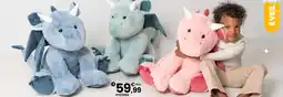 JouéClub Peluche dragon color 50 cm offre