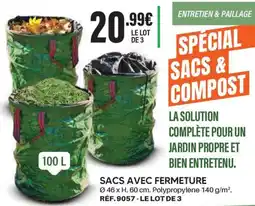Shopix Sacs avec fermeture offre