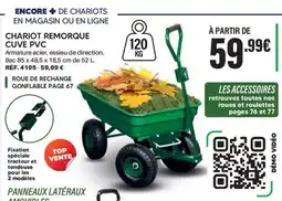 Shopix Chariot remorque cuve pvc offre