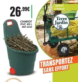 Shopix Terre jardin chariot pvc offre