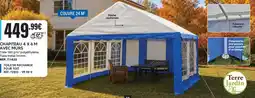 Shopix Terre jardin chapiteau 4 x 6 m avec murs offre