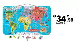 JouéClub Puzzle monde magnétique offre