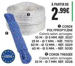 Shopix CORDE POLYPROPYLÈNE offre
