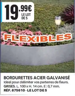 Shopix BORDURETTES ACIER GALVANISÉ offre