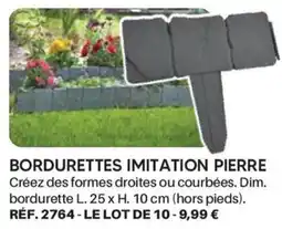 Shopix BORDURETTES IMITATION PIERRE offre
