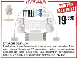 Shopix LE KIT MALIN KIT ARCHE DE BALLON offre