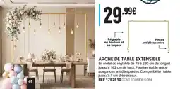 Shopix Arche de table extensible offre