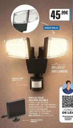 Shopix Projecteur solaire double offre