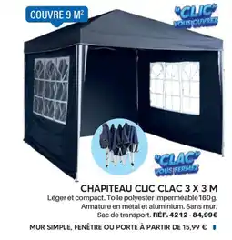 Shopix CLIC CLAC CHAPITEAU offre