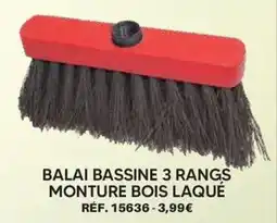 Shopix Balai bassine 3 rangs monture bois laque offre