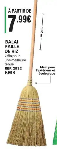 Shopix Balai paille de riz offre