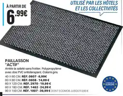 Shopix PAILLASSON ACTIF offre